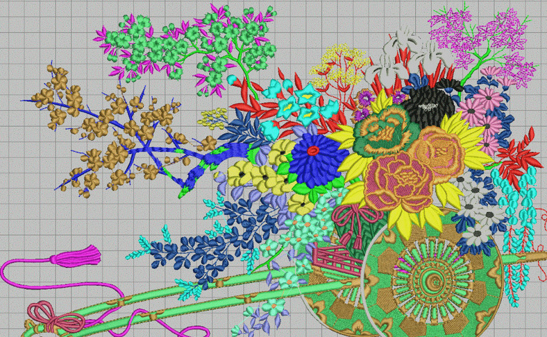 供應刺繡工藝品 秋天紅色楓葉風景刺繡畫