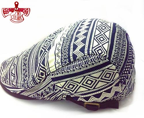 名族風刺繡男帽 名族風刺繡男帽